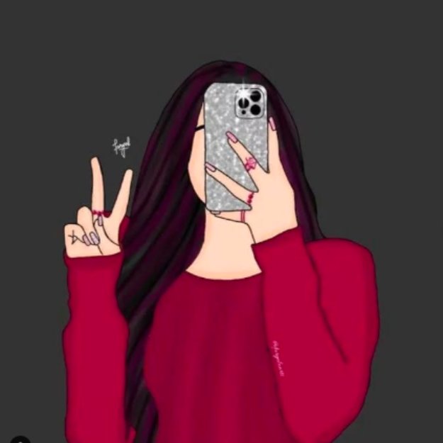 hidden face attitude instagram dp for girls