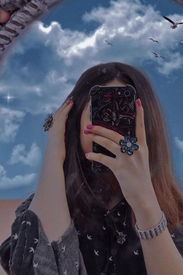hidden face girl pic for instagram