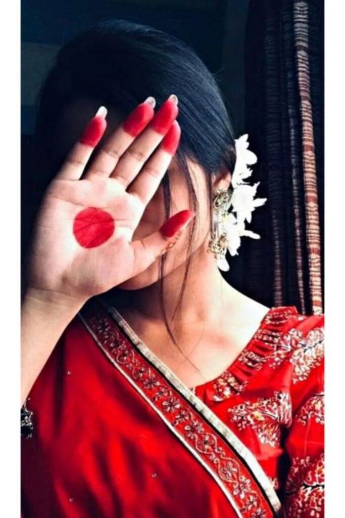 instagram stylish hidden face girl pic