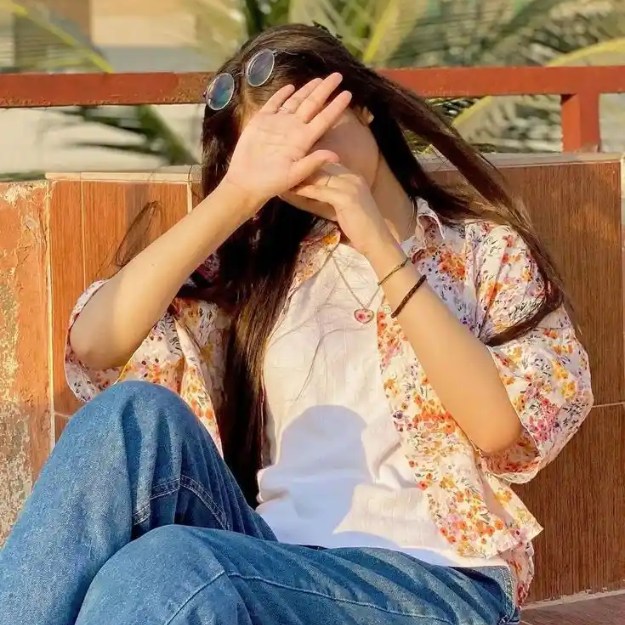 stylish hidden face cute girl images