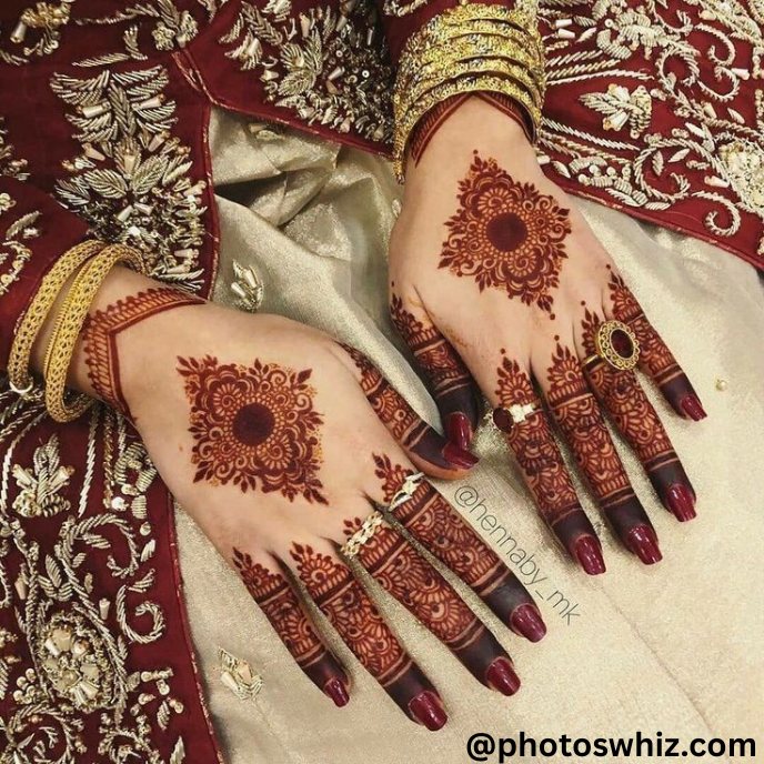 Aesthetic Tikki Mehndi Design