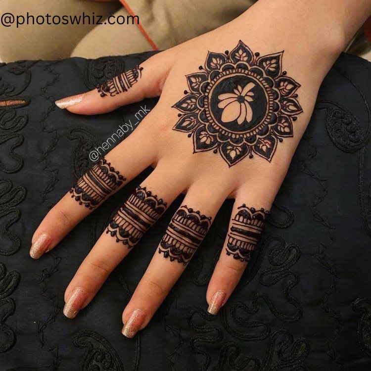 back hand mehndi designs mandala