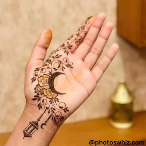 chand mehndi design front hand