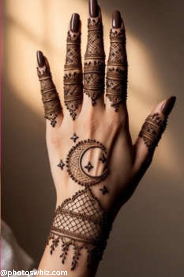 easy eid chand mehndi design