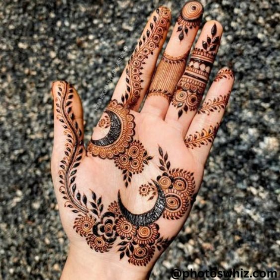 eid easy full palm mehndi designs