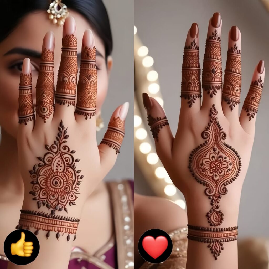 finger mehndi design for beginners