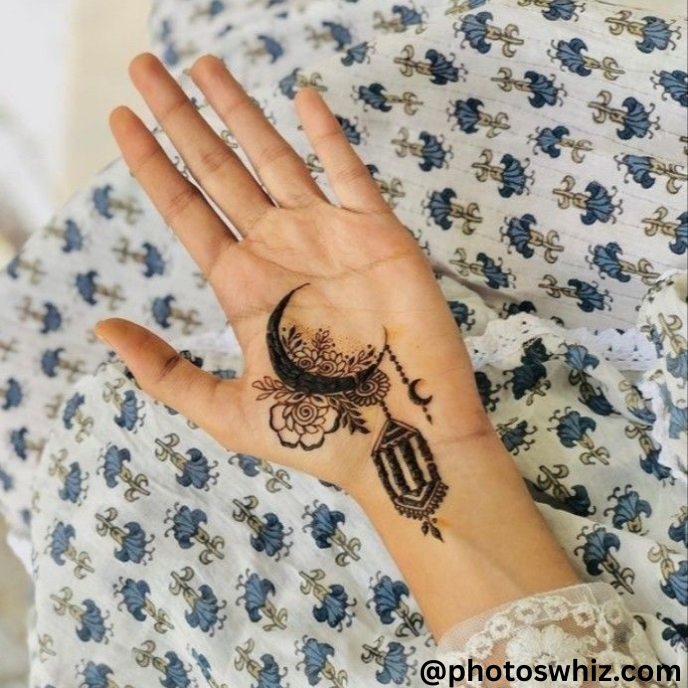 full moon mehndi design