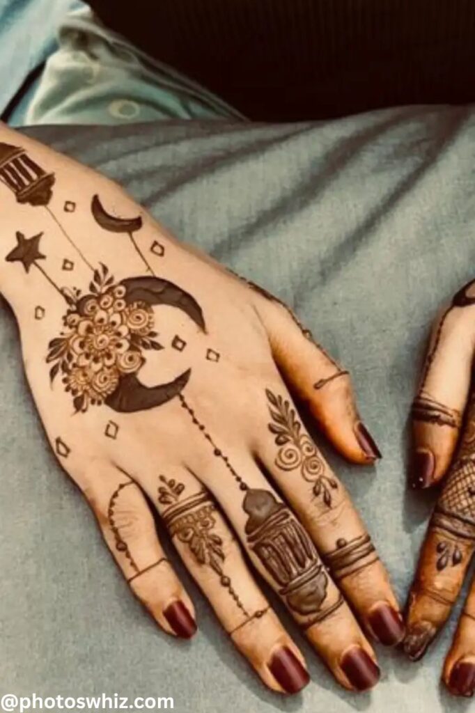 full moon mehndi designs