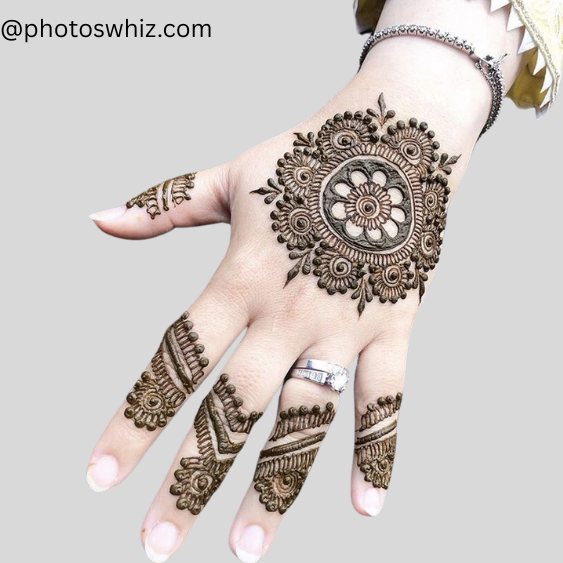 mandala mehndi design back hand