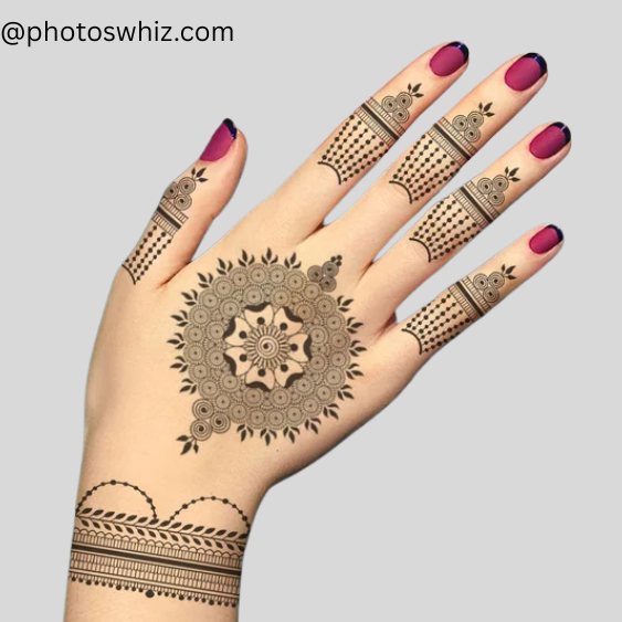 mandala mehndi design for girl