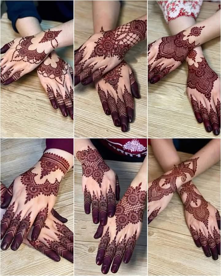 modern simple finger mehndi designs
