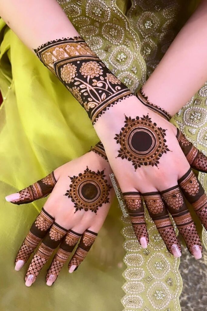 stylish mandala mehndi design