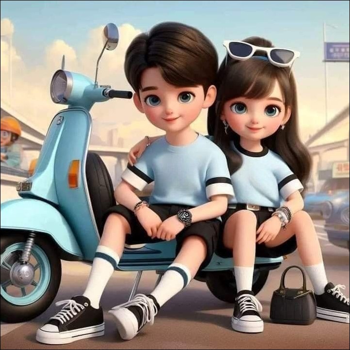 girl and boy cartoon images