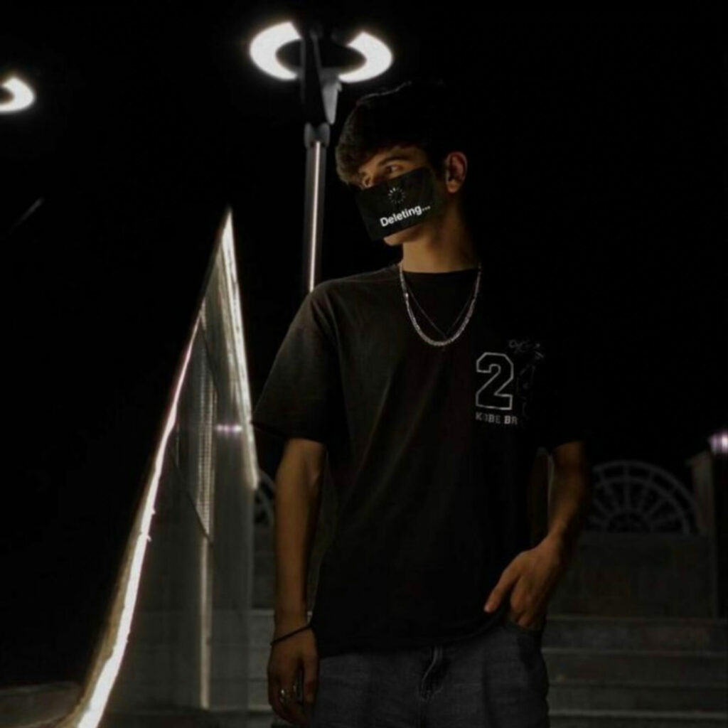 insta cool hidden face dp boy